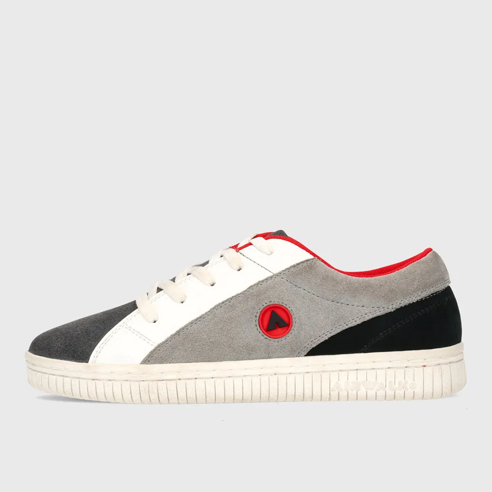 Airwalk Mens One Sneaker Grey/black/red _ 181366 _ Grey