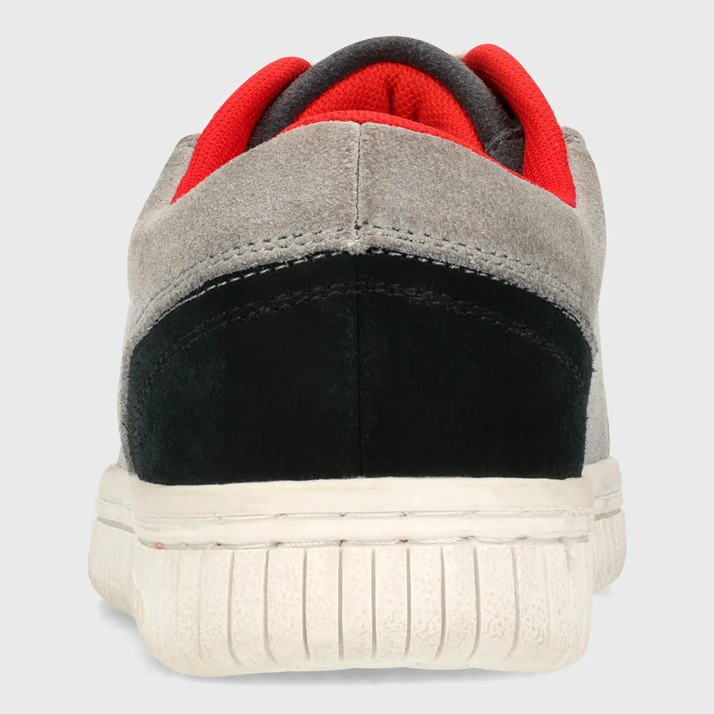 Airwalk Mens One Sneaker Grey/black/red _ 181366 _ Grey