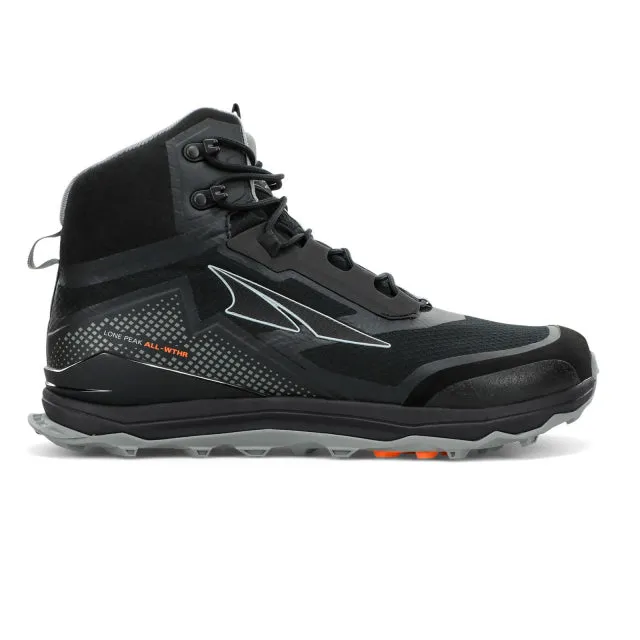 Altra Men's Lone Peak All Weather Mid Waterproof Boot Black 9
