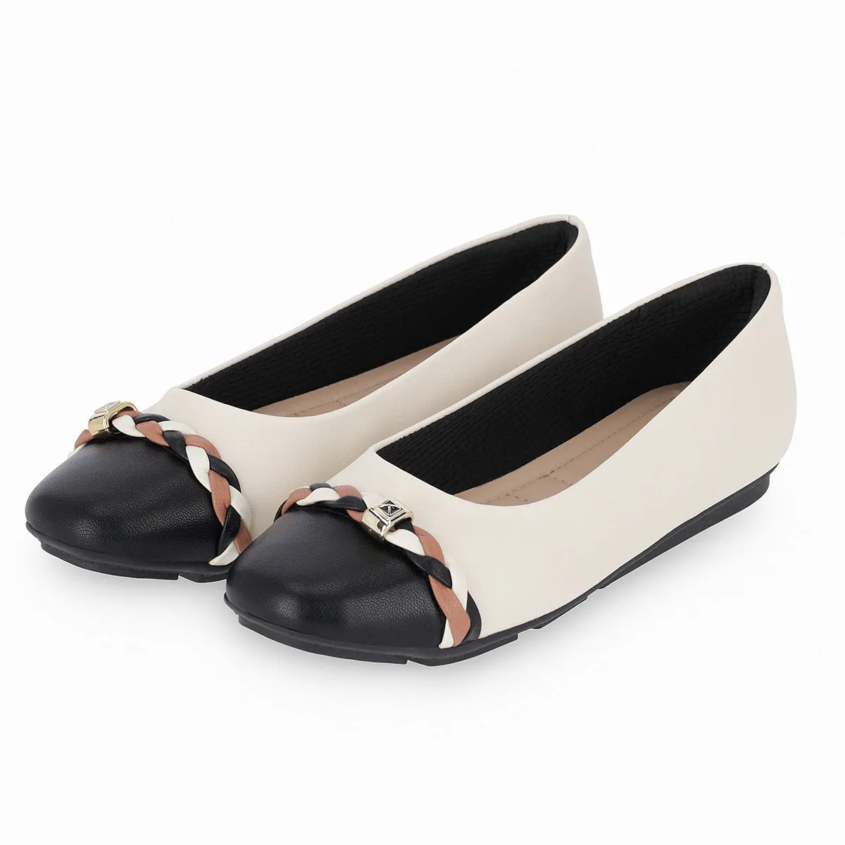 Black & White Nappa Flat (122.004)