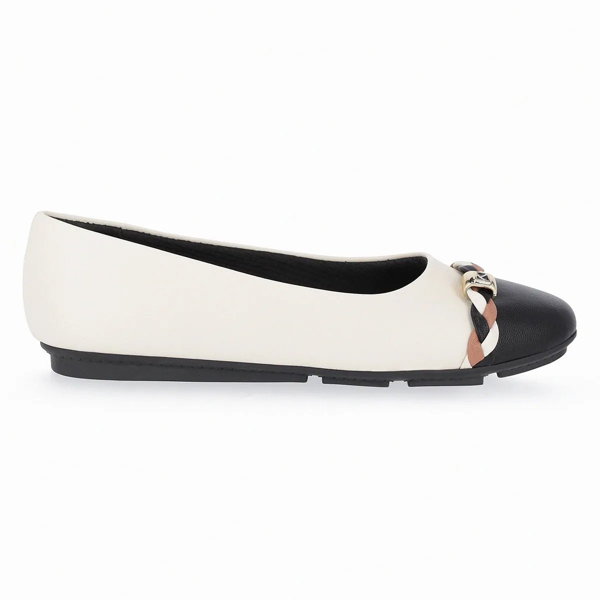 Black & White Nappa Flat (122.004)