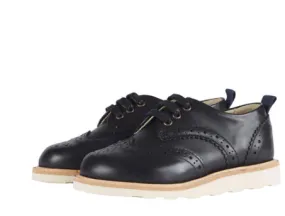 Brando Brogue Black Leather
