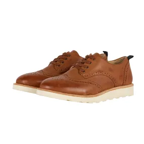Brando Brogue Burnished Tan Leather