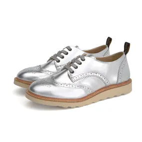 Brando Brogue Silver Leather