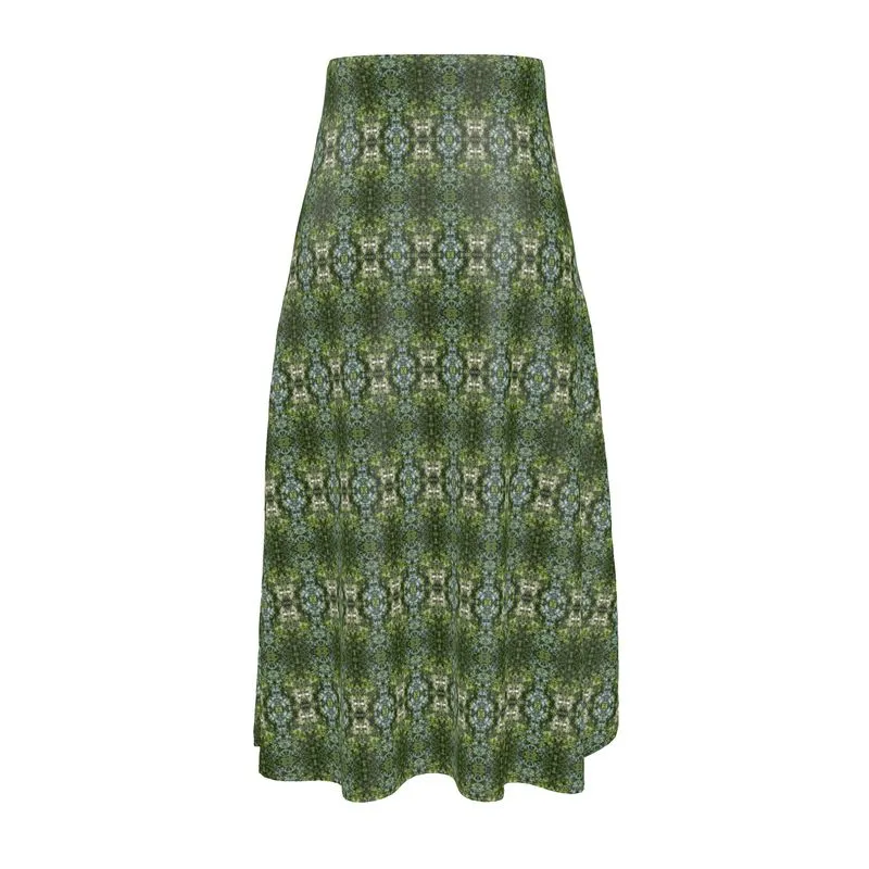Cypress Tree Sunny Day Midi Skirt