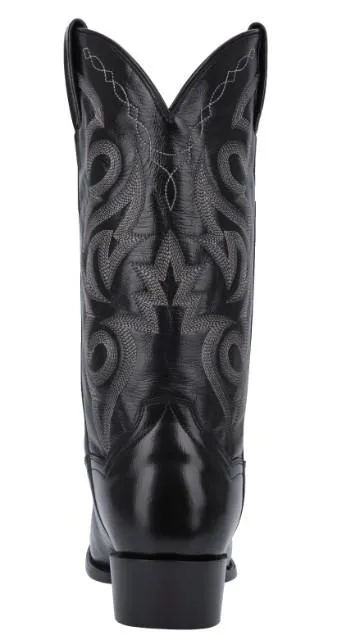 Dan Post Men's Milwaukee Black Leather Cowboy Boots DP2110R
