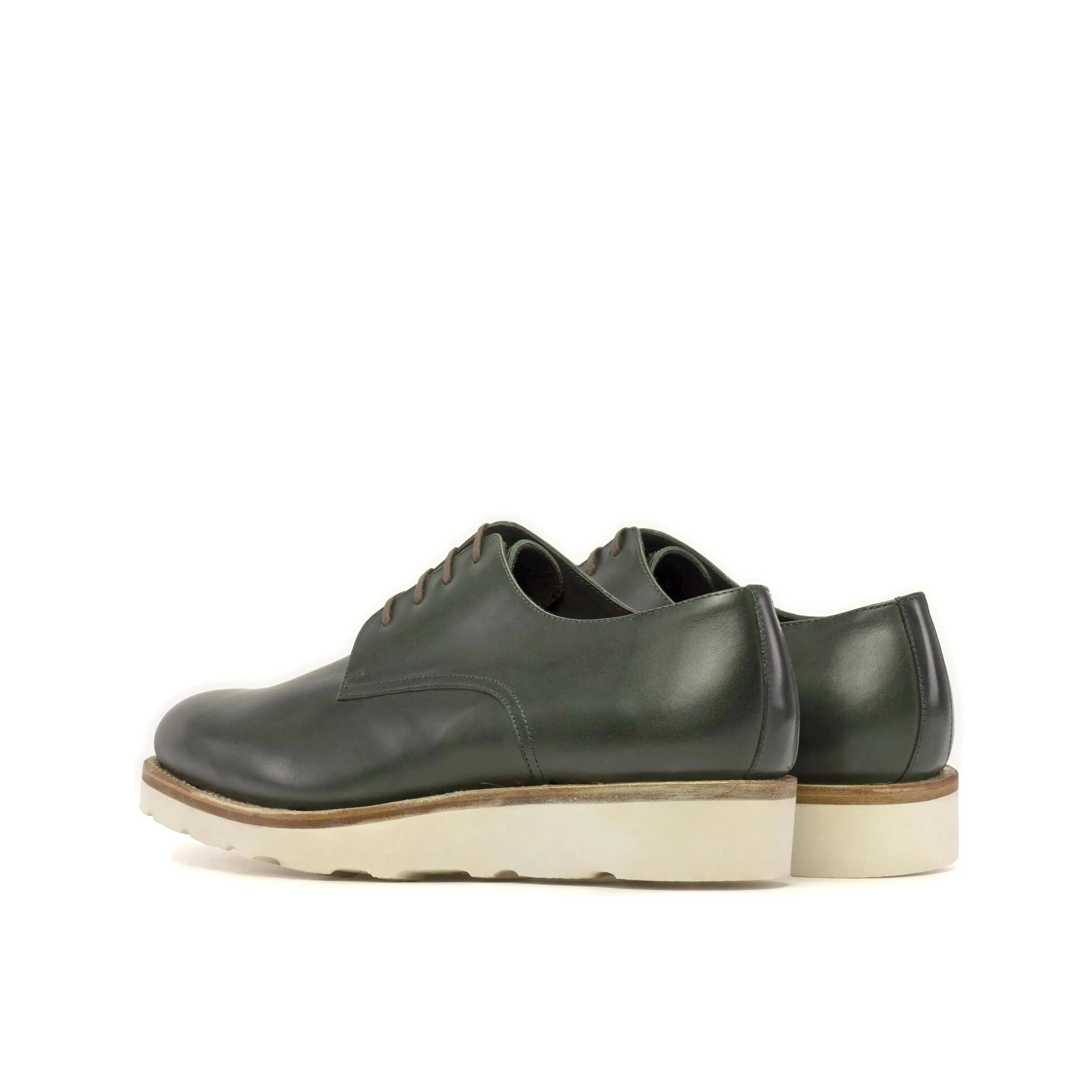 DapperFam Vero in Forest Men's Italian Leather Derby