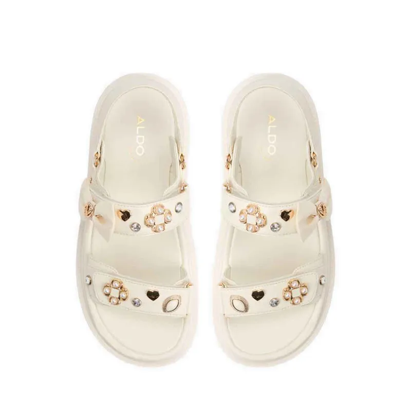 Gemima Women's Flat Sandals - White