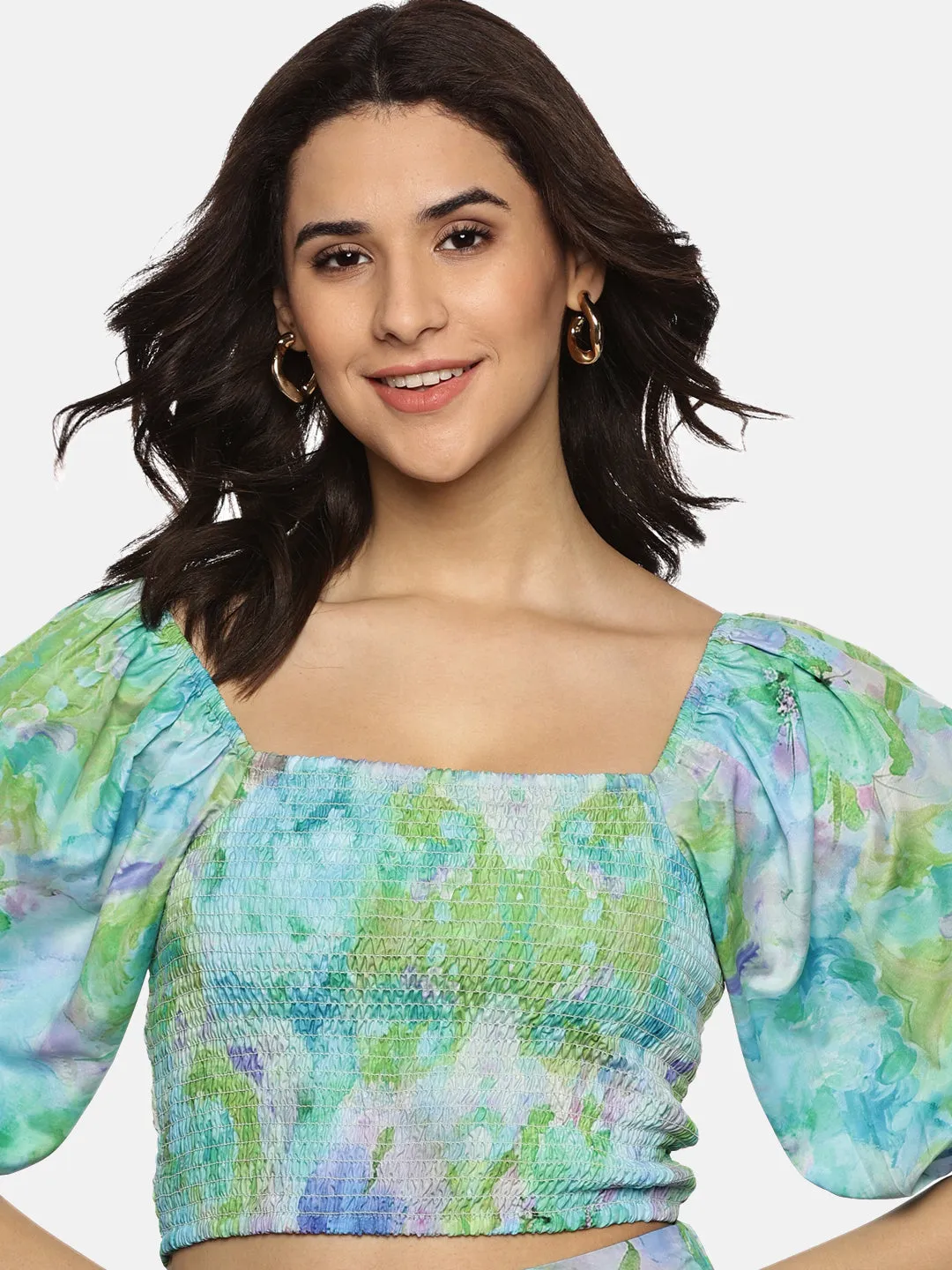 IS.U Floral Multi color Co-ord Set