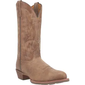 Laredo Mens Weller Tan Leather Western Work Boots 10.5 EW