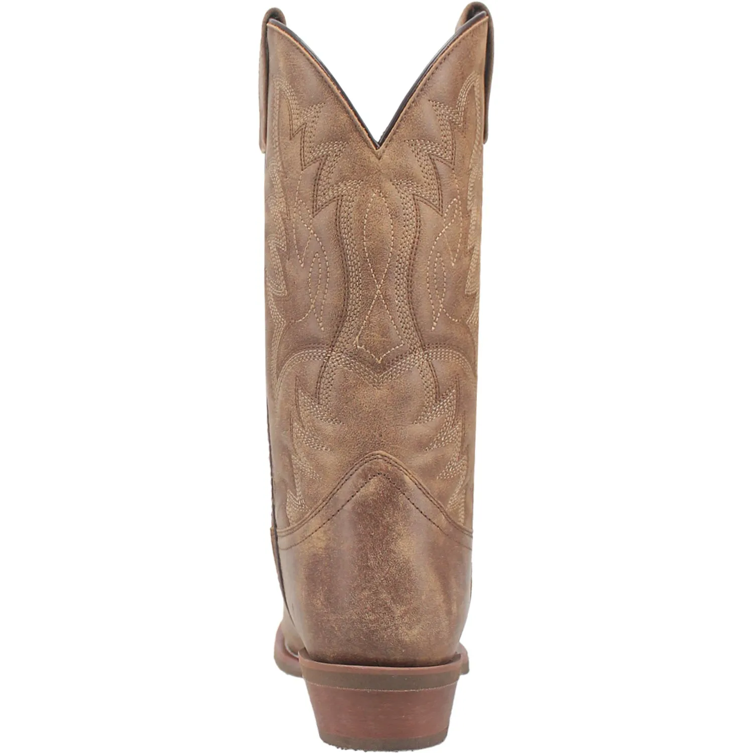 Laredo Mens Weller Tan Leather Western Work Boots 10.5 EW