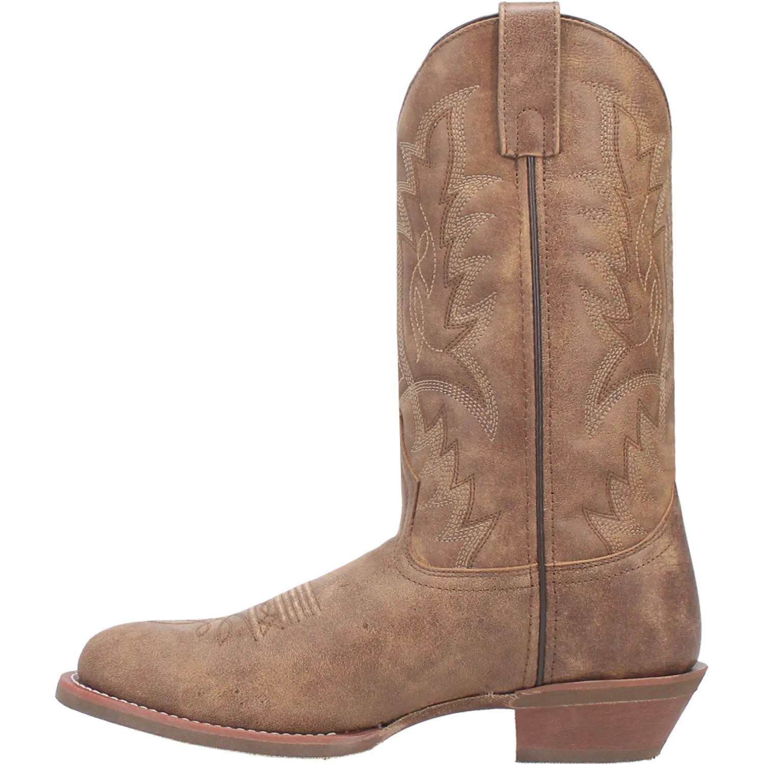 Laredo Mens Weller Tan Leather Western Work Boots 10.5 EW