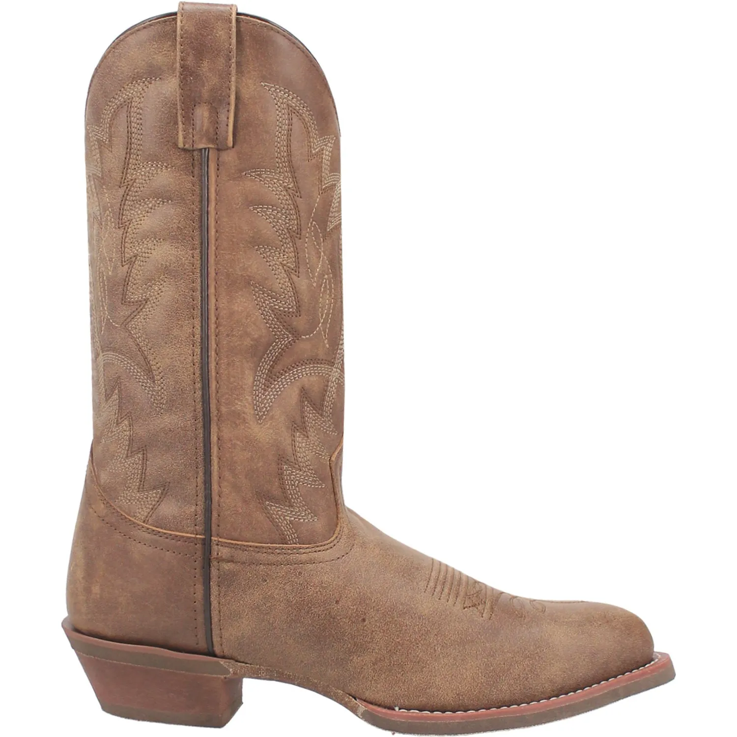 Laredo Mens Weller Tan Leather Western Work Boots 10.5 EW