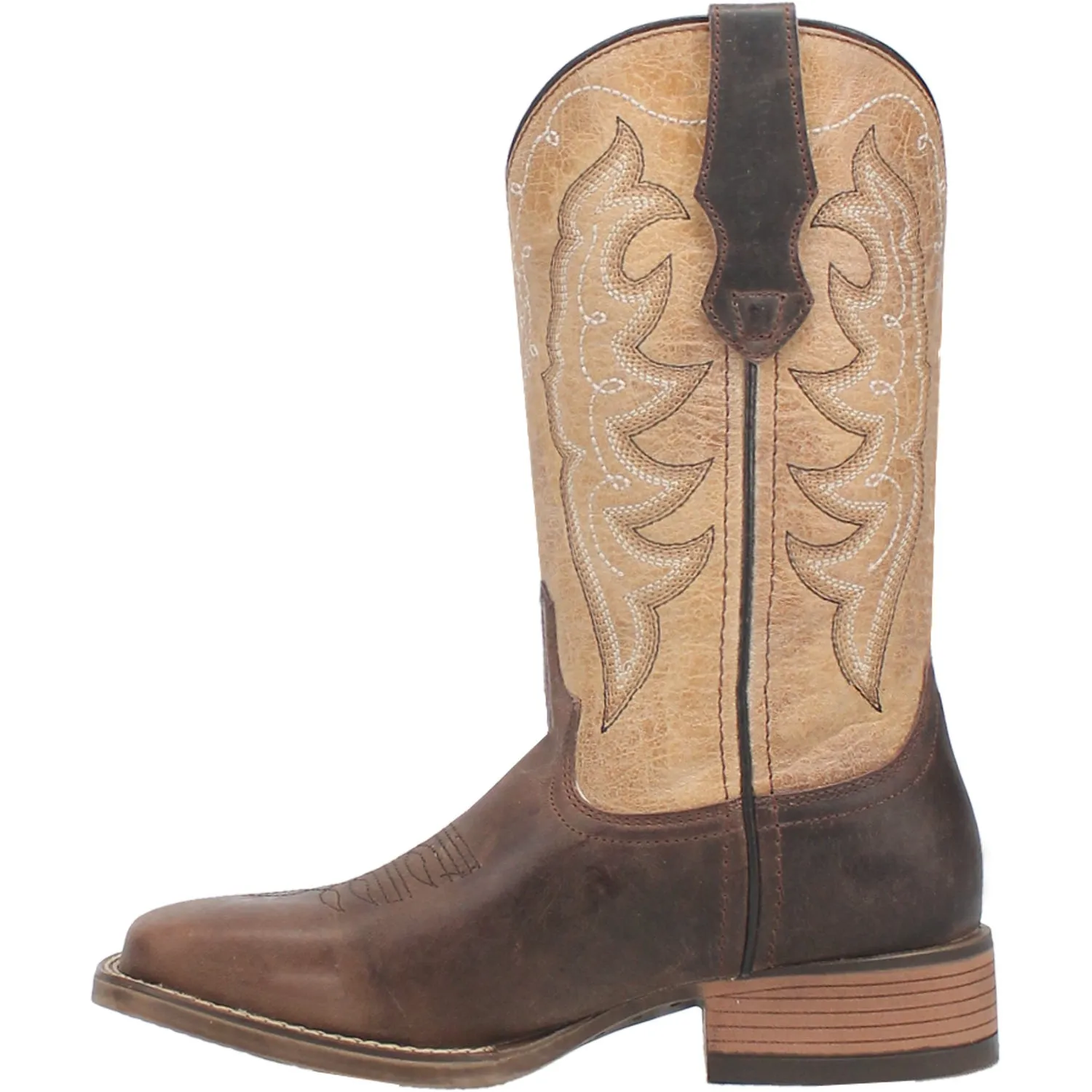 Laredo Womens Delaney Dark Brown Leather Cowboy Boots 6.5 M