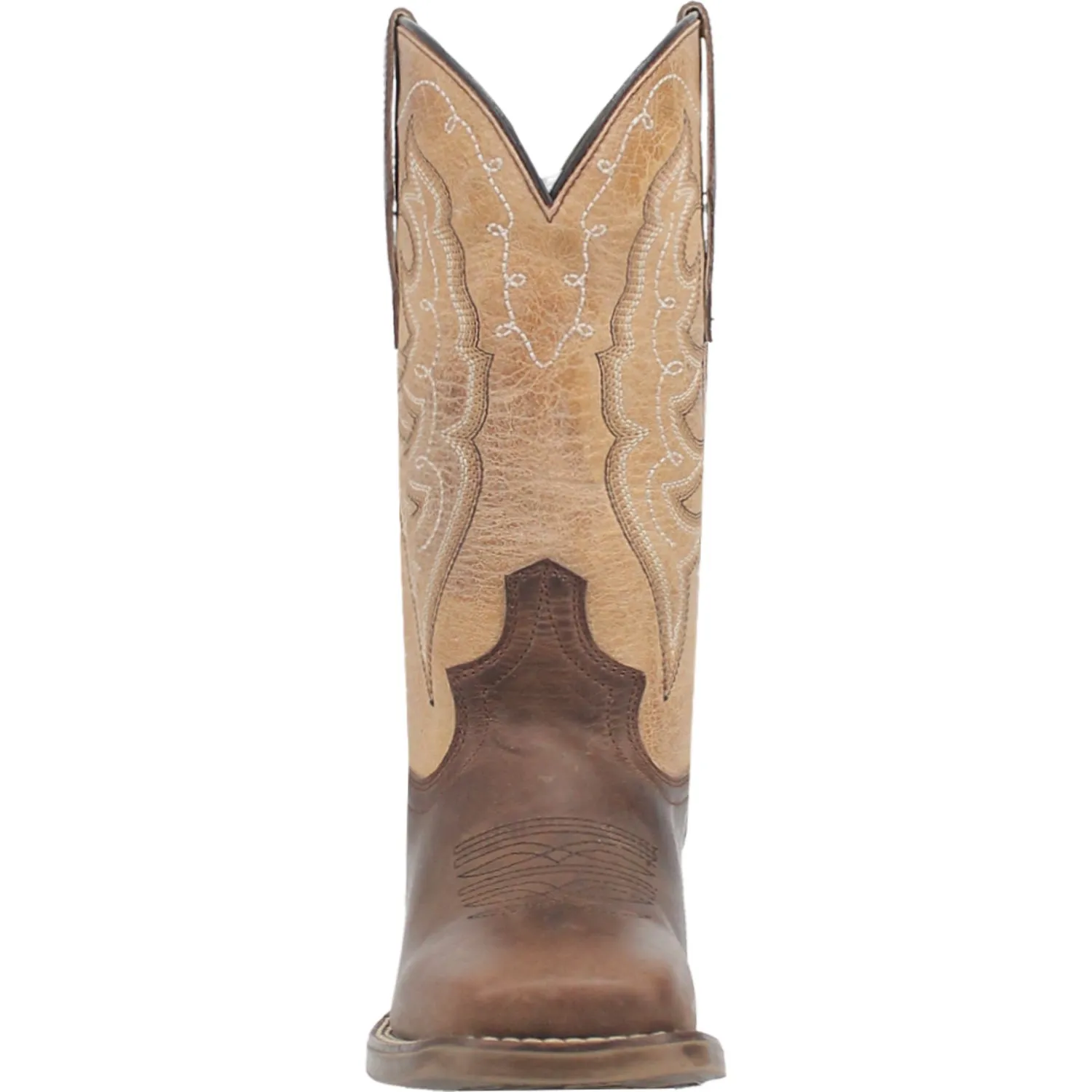 Laredo Womens Delaney Dark Brown Leather Cowboy Boots 6.5 M
