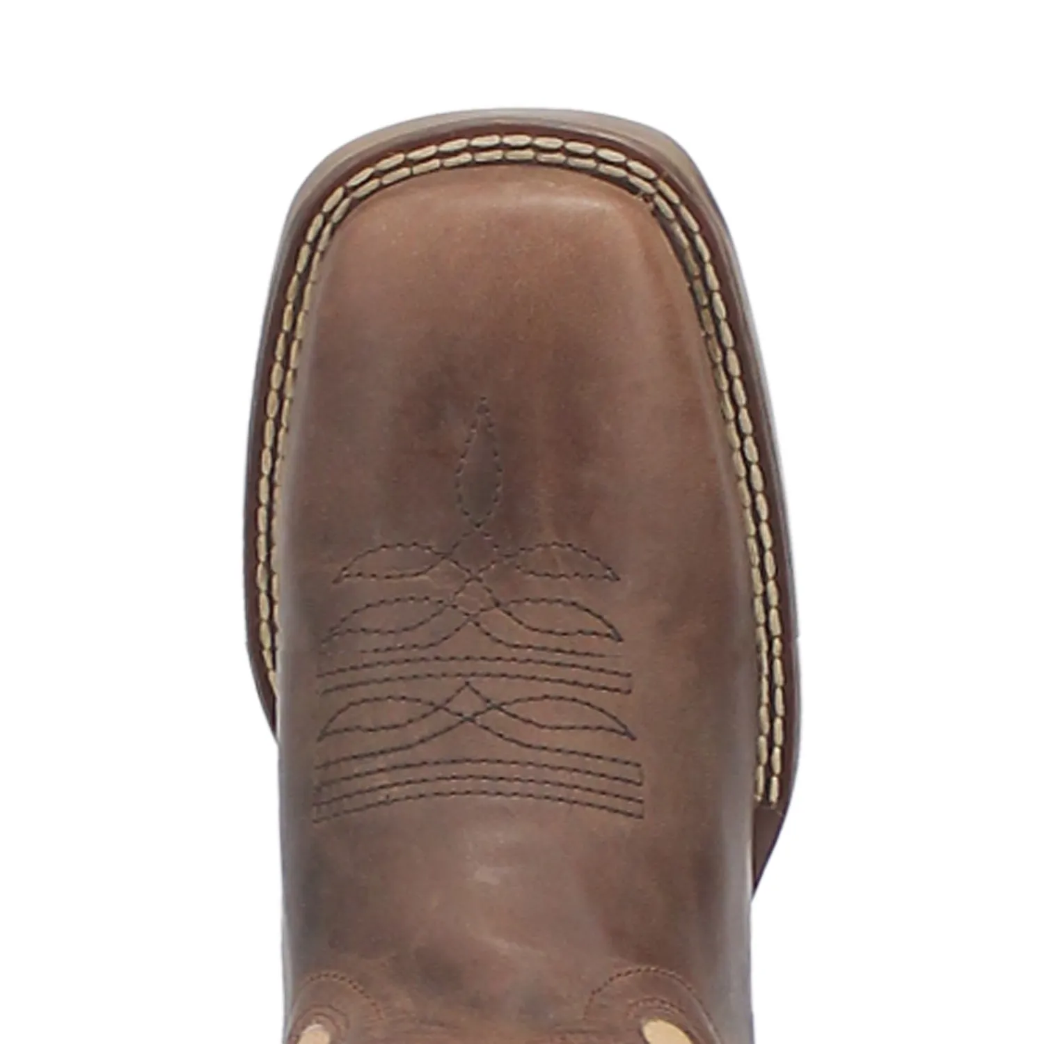 Laredo Womens Delaney Dark Brown Leather Cowboy Boots 6.5 M
