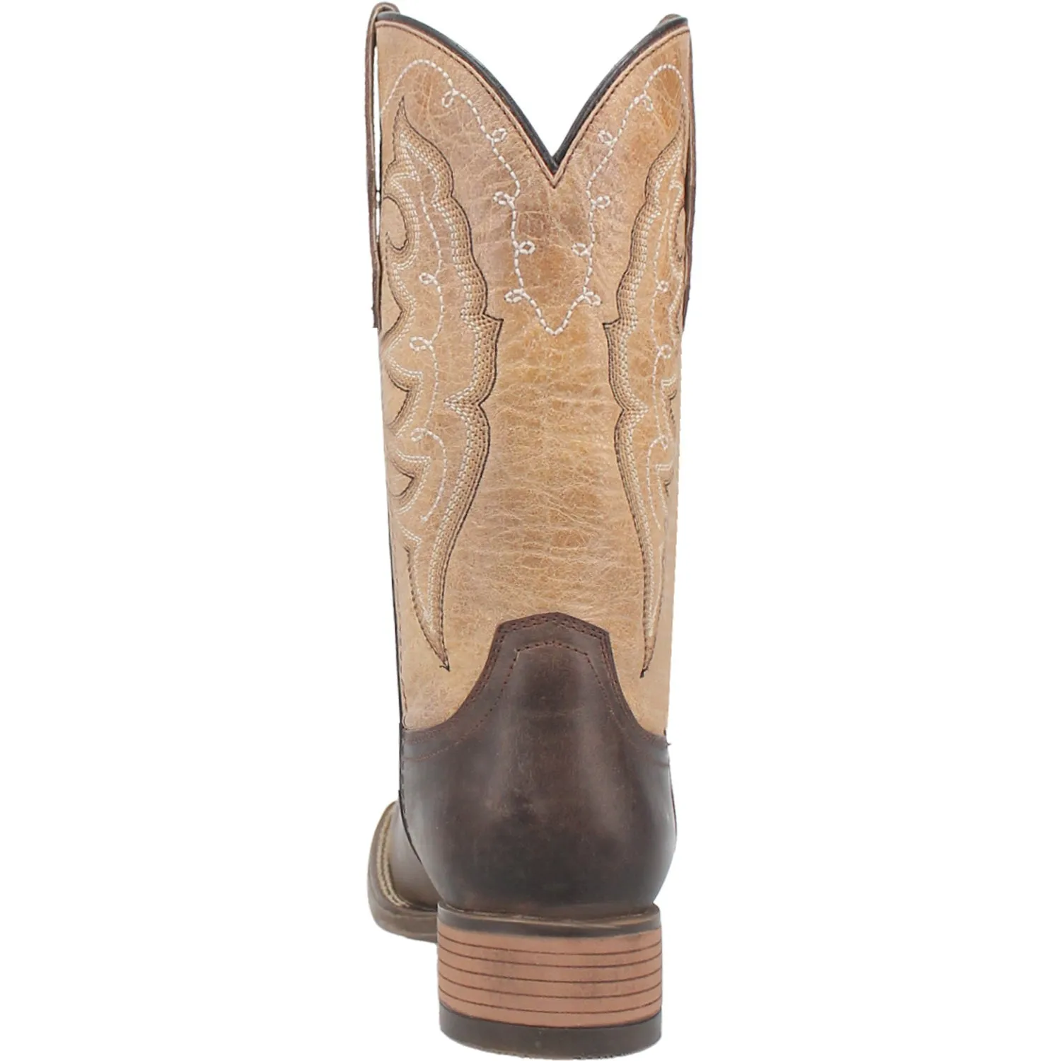 Laredo Womens Delaney Dark Brown Leather Cowboy Boots 6.5 M