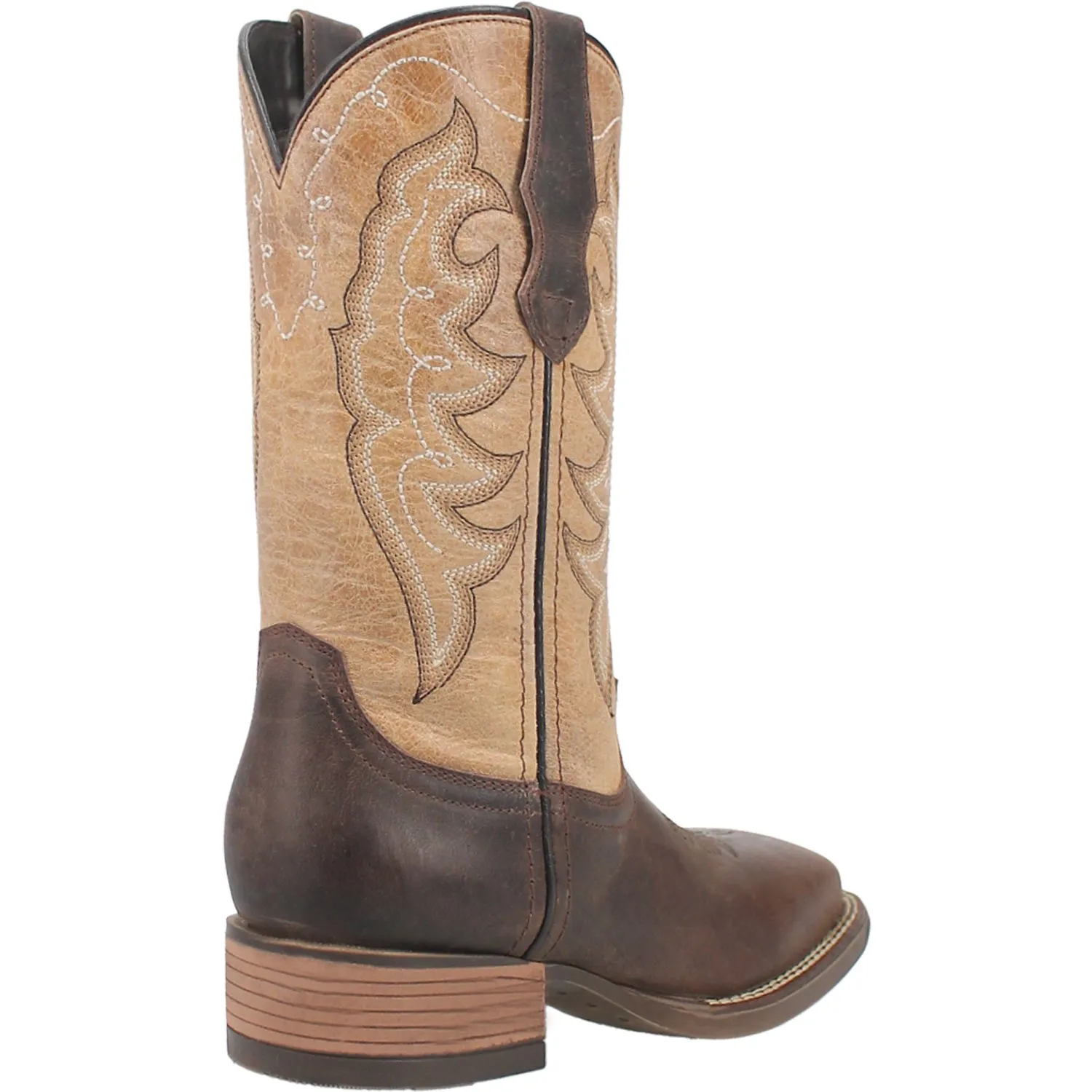 Laredo Womens Delaney Dark Brown Leather Cowboy Boots 6.5 M