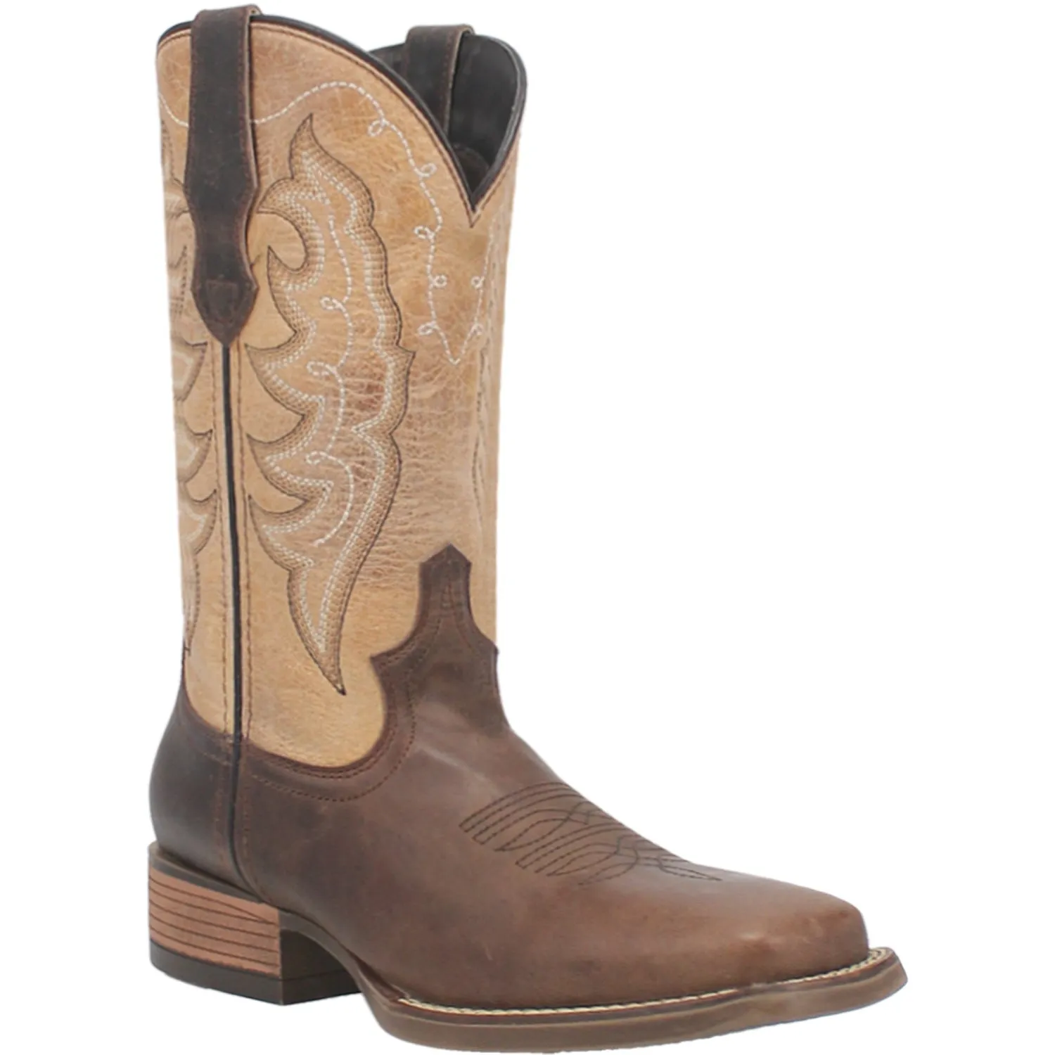 Laredo Womens Delaney Dark Brown Leather Cowboy Boots 6.5 M