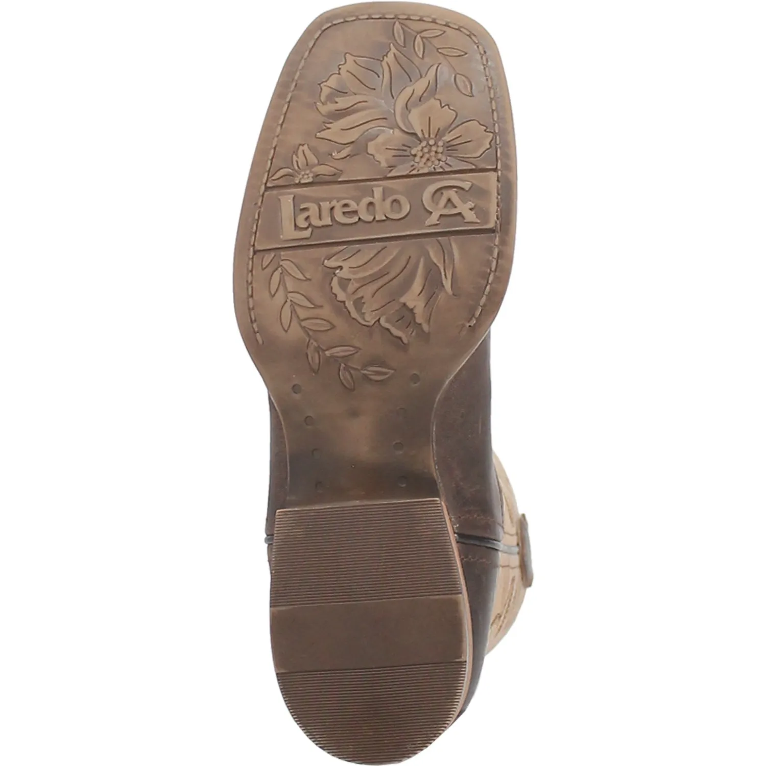 Laredo Womens Delaney Dark Brown Leather Cowboy Boots 6.5 M
