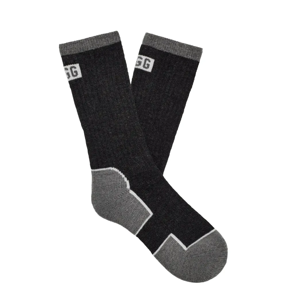 LUANN SOCK CHARCOAL