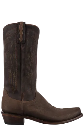 Lucchese Men's Brazos Cowboy Boots - Whiskey Chocolate