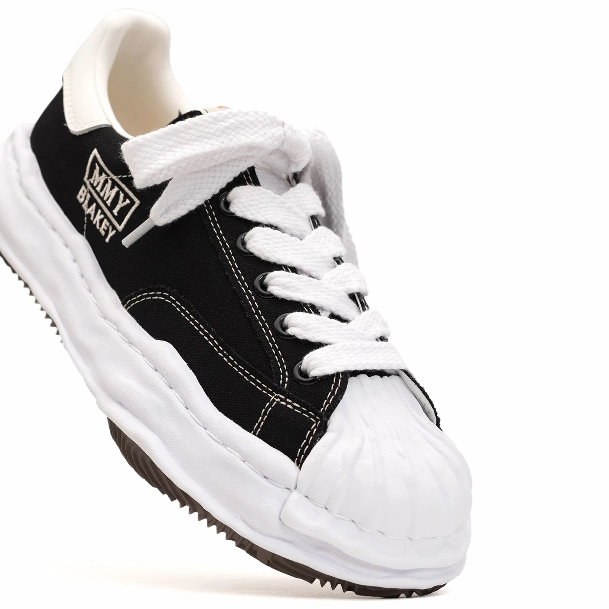 Maison MIHARA YASUHIRO "Blakey" OG Sole Canvas Low-Top Sneaker (Black)