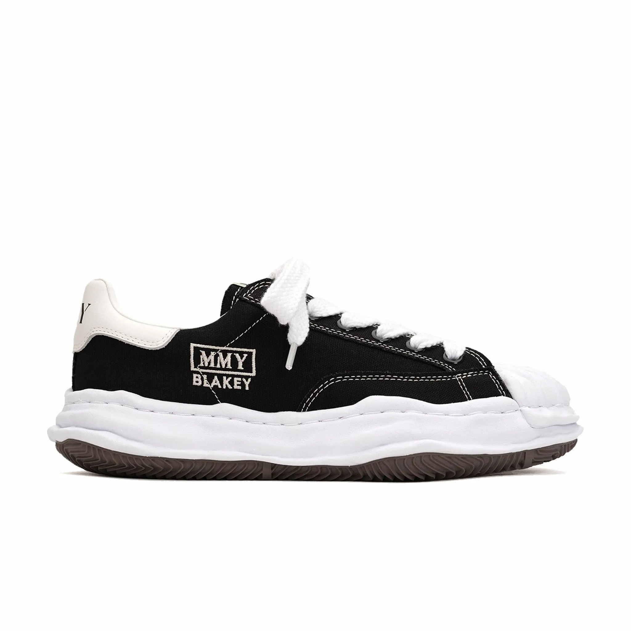 Maison MIHARA YASUHIRO "Blakey" OG Sole Canvas Low-Top Sneaker (Black)