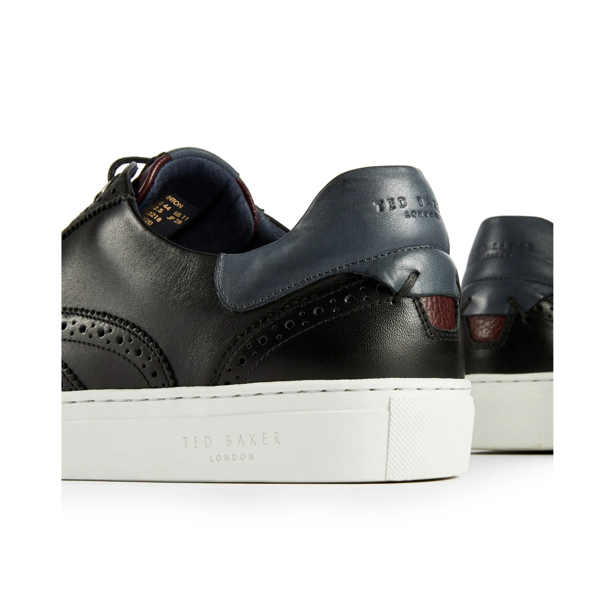 Men Dennton-Brogue Leather Cupsole - Black