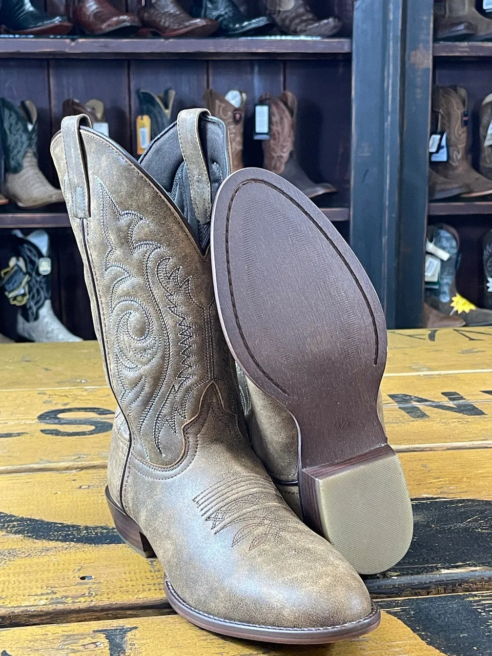 Men's Dalton Brown Round Toe Boot By Smoky Mountain Boots 4312