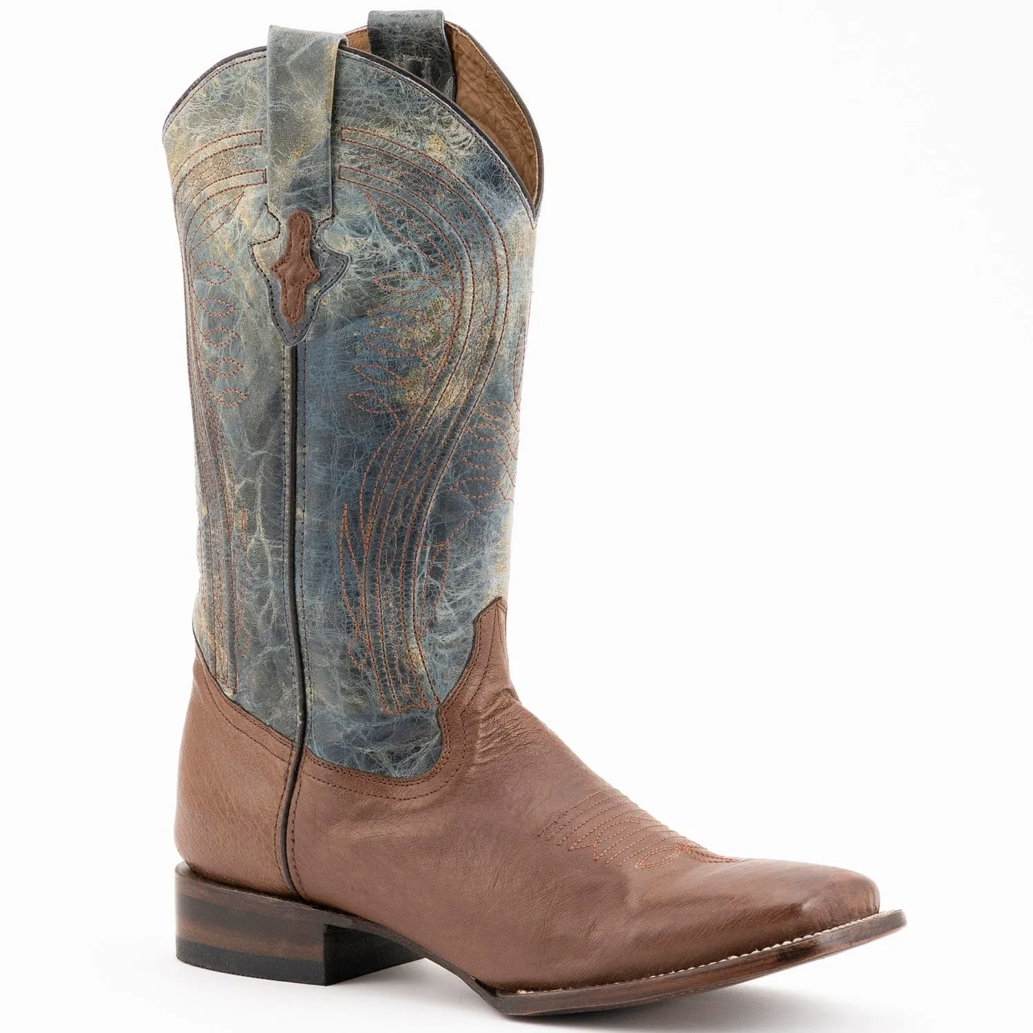 Men's Ferrini Morgan Smooth Ostrich Square Toe Boot 1029307