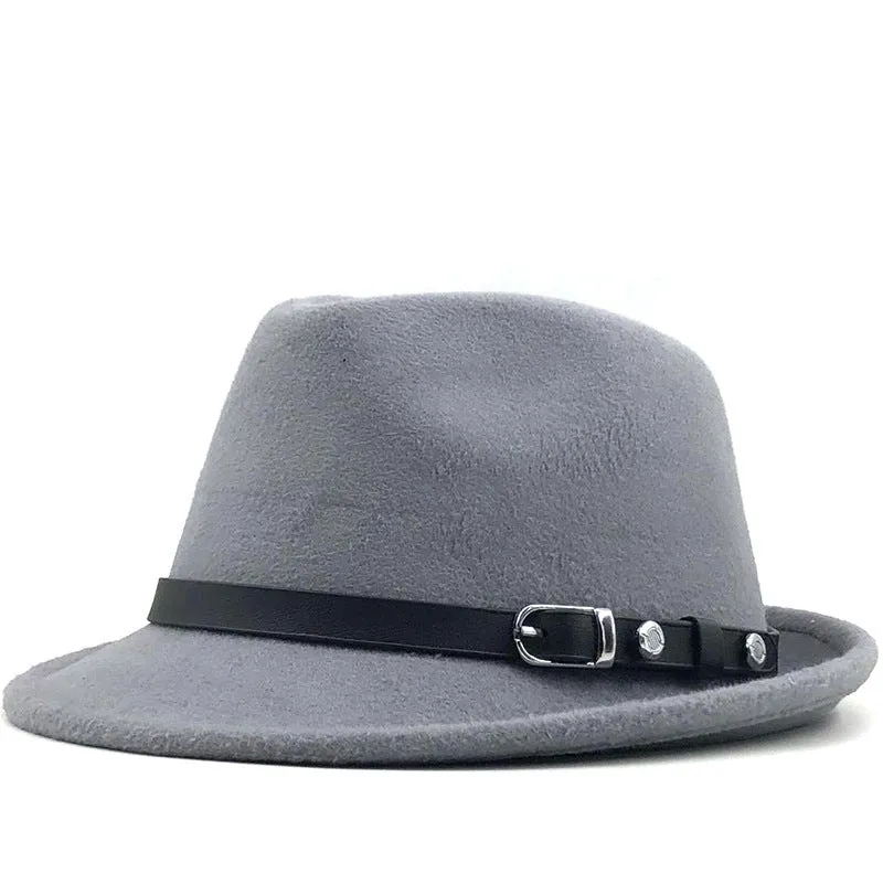 Mens Kentucky Derby Hats Men and Women Autumn and Winter Woolen Hat Retro Fashion Casual