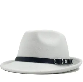 Mens Kentucky Derby Hats Men and Women Autumn and Winter Woolen Hat Retro Fashion Casual