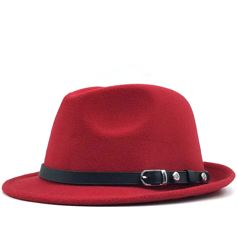 Mens Kentucky Derby Hats Men and Women Autumn and Winter Woolen Hat Retro Fashion Casual