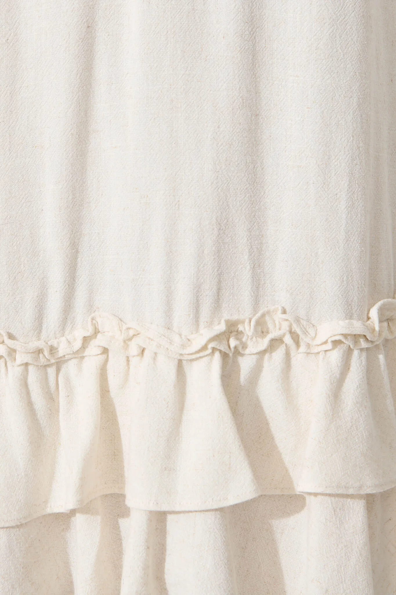 Oatmeal Linen Blend Dress - Aubrielle