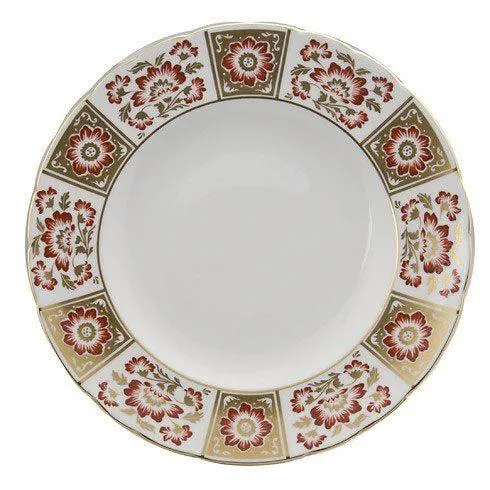 Panel Red Dinner Plate