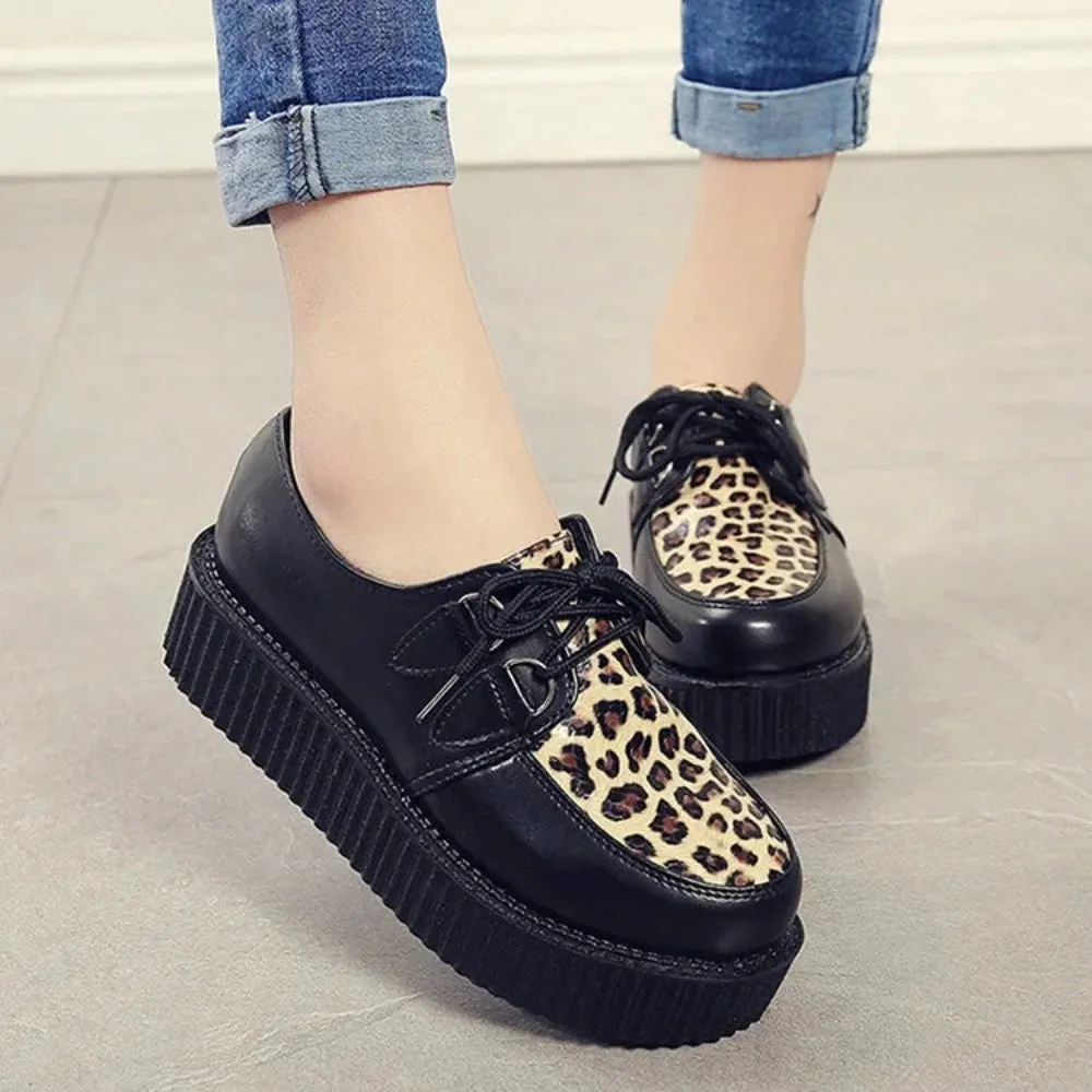 Platform Suede Lace Up Creepers