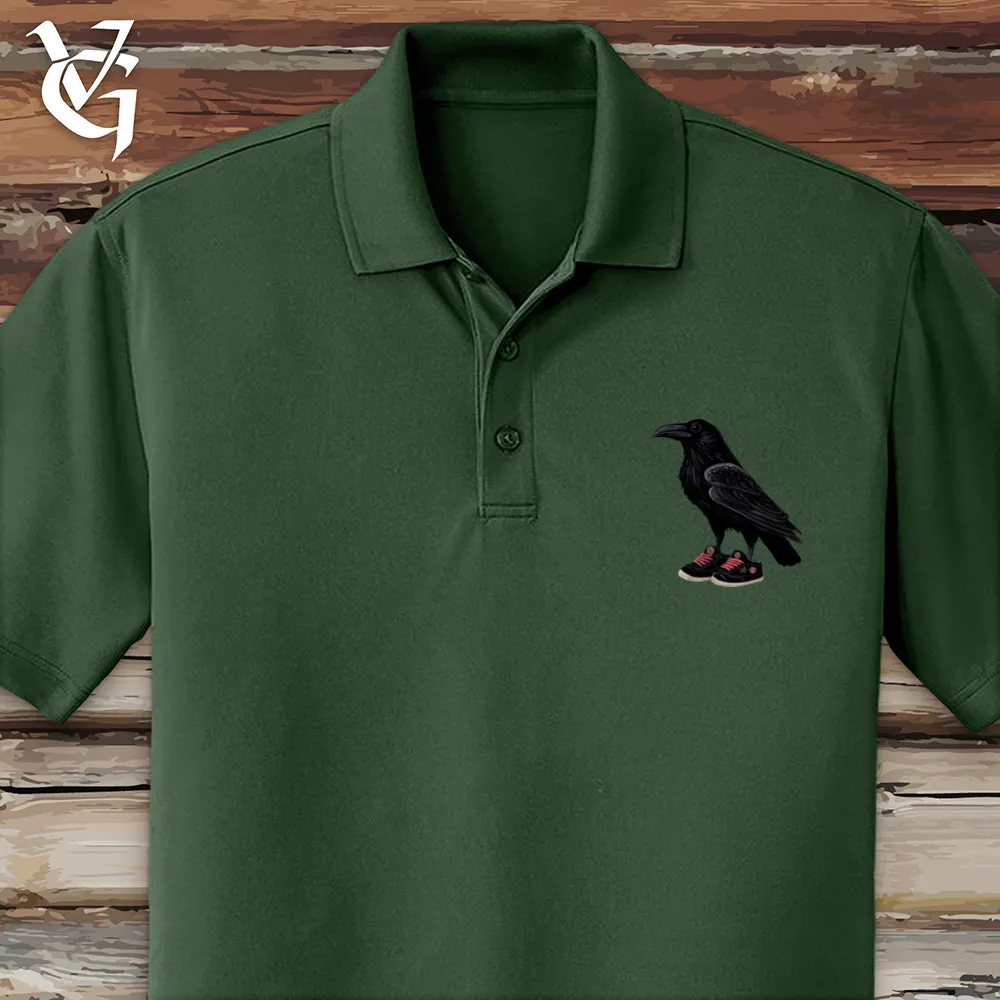 Raven Wearing Sneakers Polo