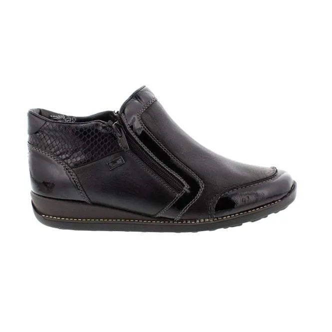 Rieker Women's Dual Zip Dress Boots- Black