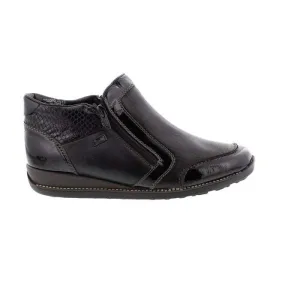Rieker Women's Dual Zip Dress Boots- Black