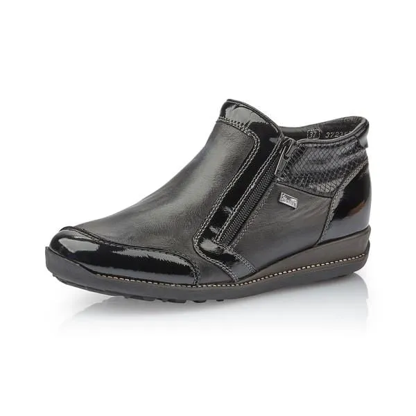 Rieker Women's Dual Zip Dress Boots- Black