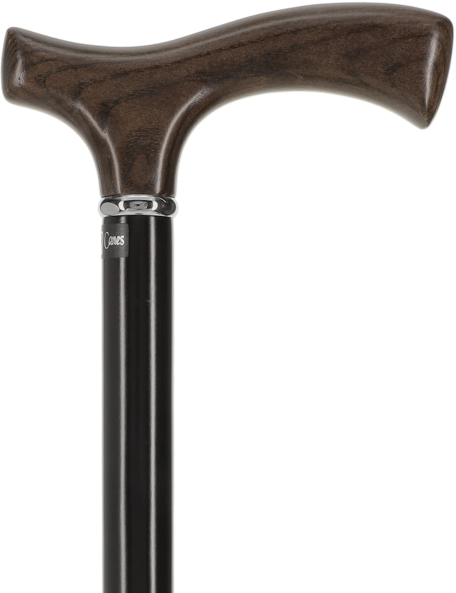 Scratch and Dent Black Ash Comfort Fritz Cane: Sleek Beechwood Shaft V3350