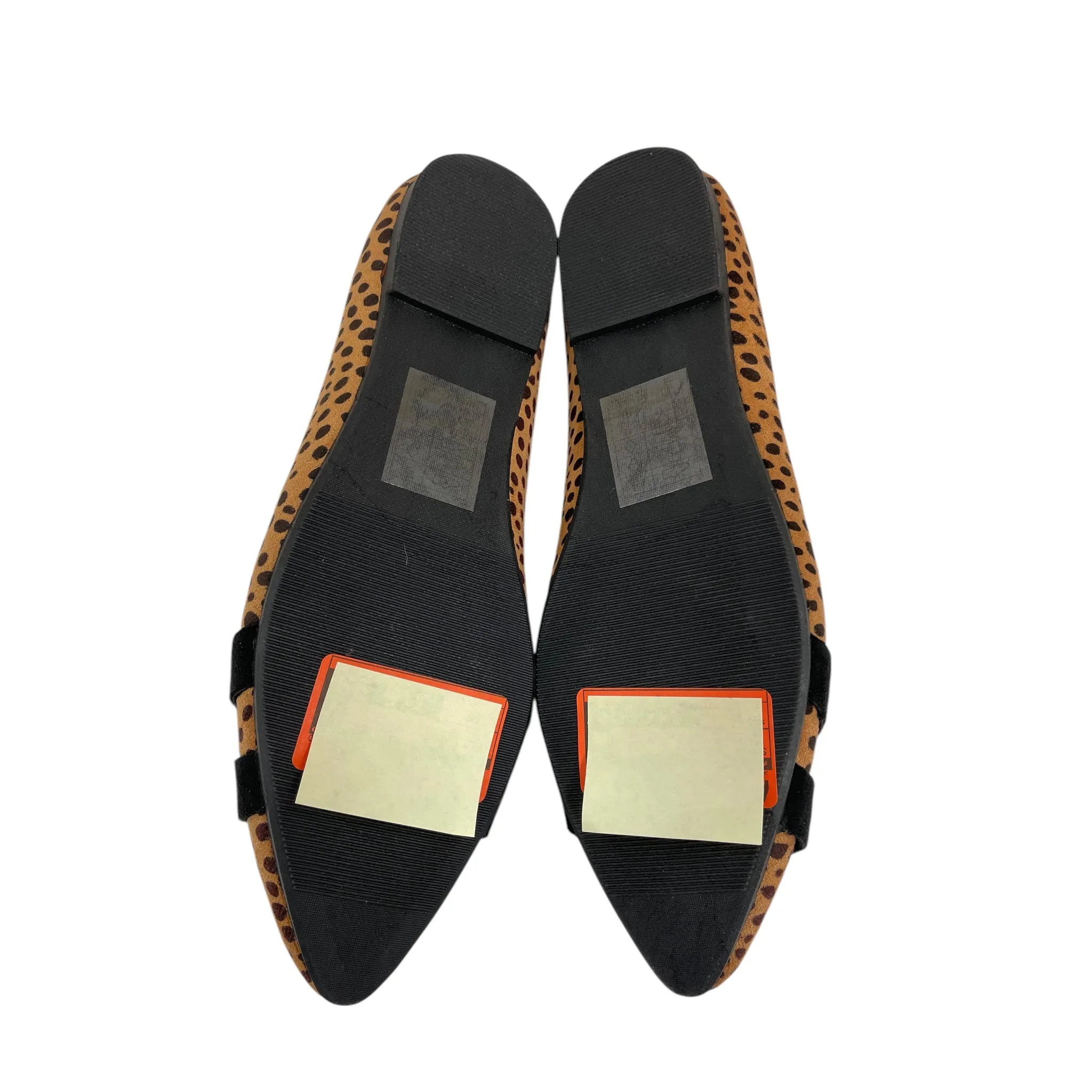 Shoes Flats By Yoki In Animal Print, Size:10