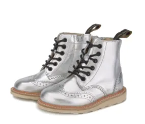 Sidney Brogue Silver Leather