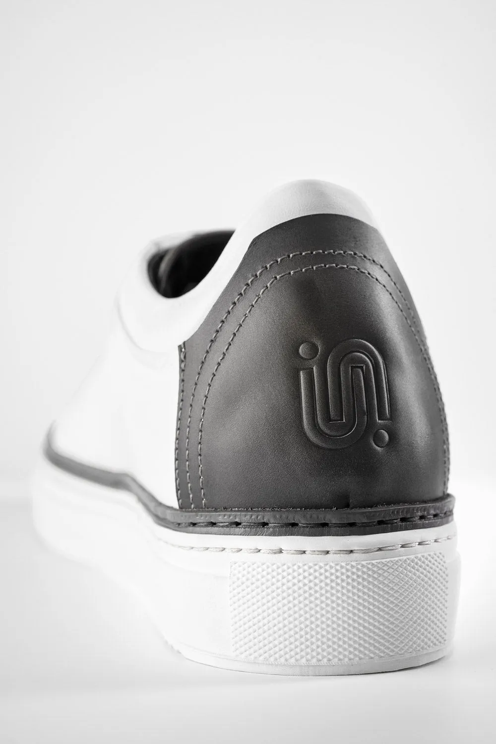 SOHO EDGE white grey welted sneakers.