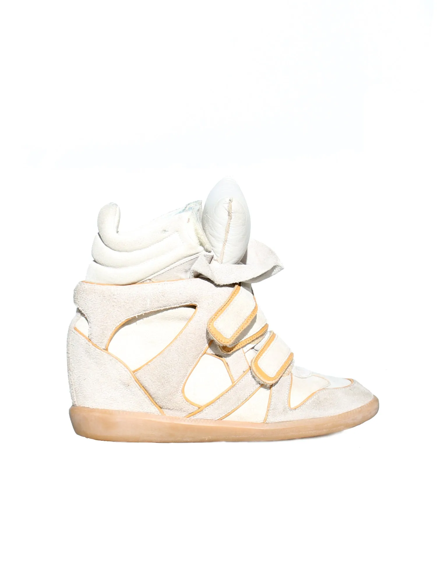 Suede Wedge Sneakers