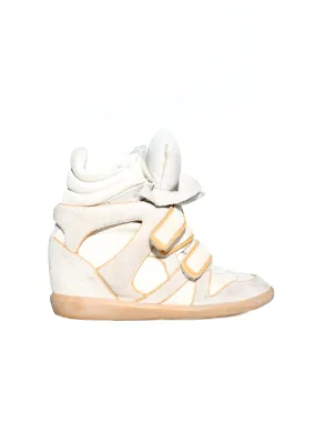 Suede Wedge Sneakers