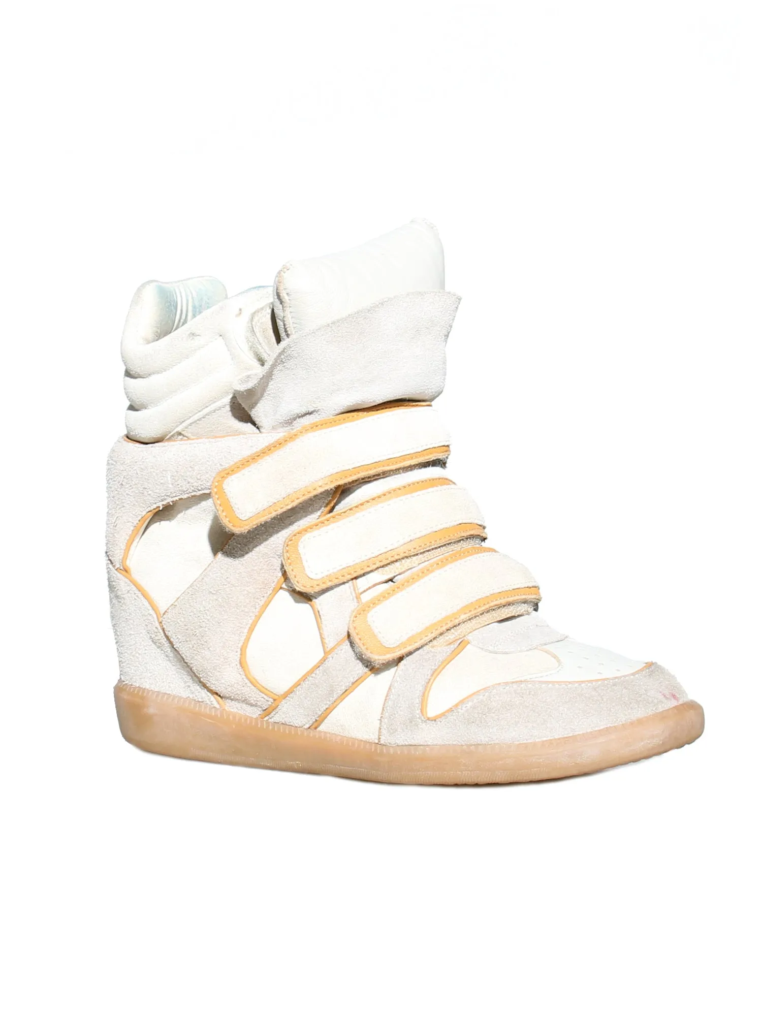 Suede Wedge Sneakers