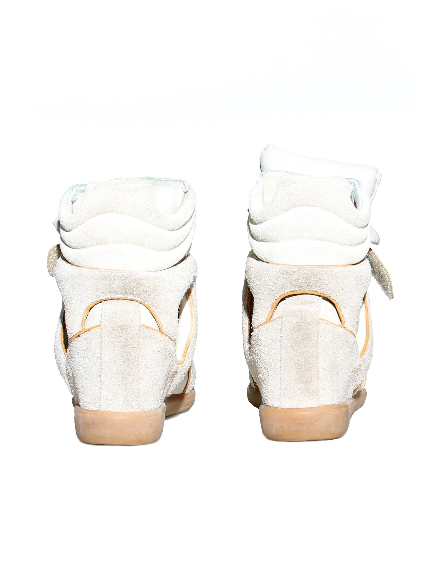 Suede Wedge Sneakers