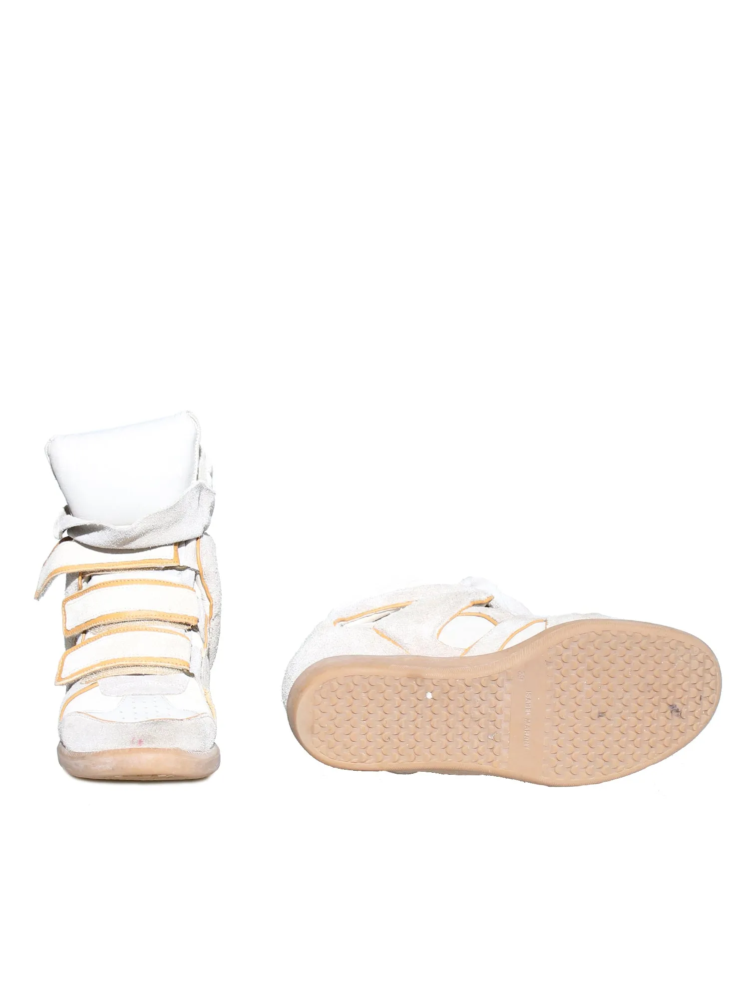 Suede Wedge Sneakers